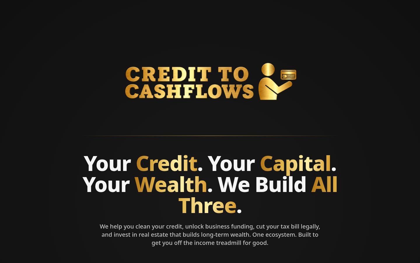 Credit To Cashflows — Wealth Management / Financial Services by Xenvo Digital